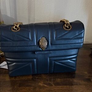 Kurt Geiger Union Jack Black Quilted Handbag NWT